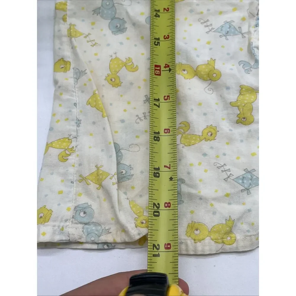 Vintage 1950s/60s Toddler Romper – Yellow & Blue Unisex One‑Piece 12–18 Months